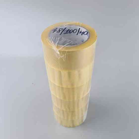 Скотч упаковочный прозрачный 40мк 48мм 100 метров