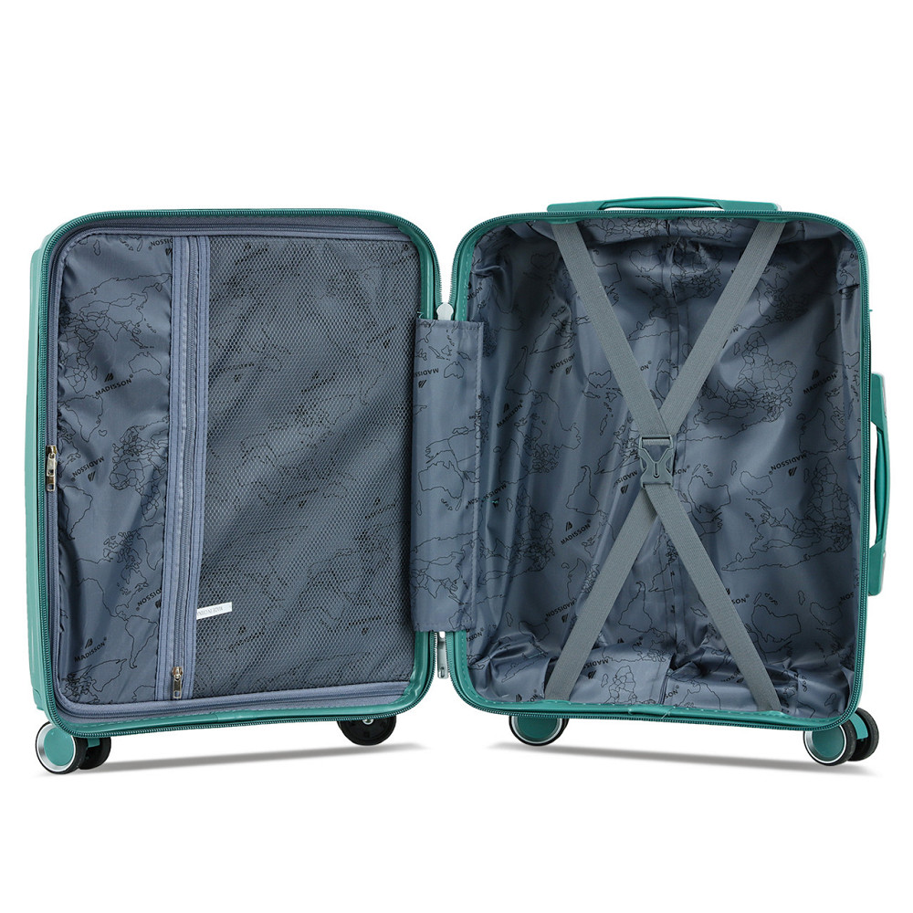 Чемодан полипропиленовый MADISSON 51103 малый 55 см зеленый Киев - изображение 10