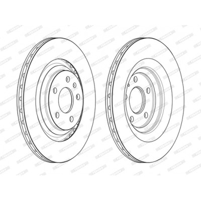 Гальмівний диск FERODO DDF2546C Вінниця - фото 2