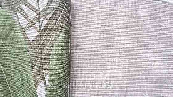 Шпалери вінілові на флізеліні AS creation Della Natura 1.06Х10 однотонні під тканину льон тонка смужка бежеві Київ