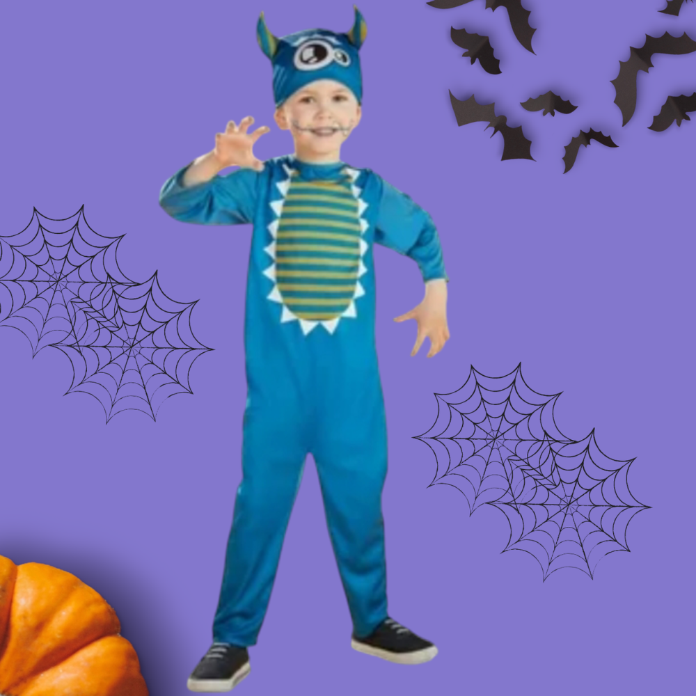 Дитячий костюм Монстр на Хелловін розмір 2-4 роки 98-104 Німеччина синій Київ - фото 1