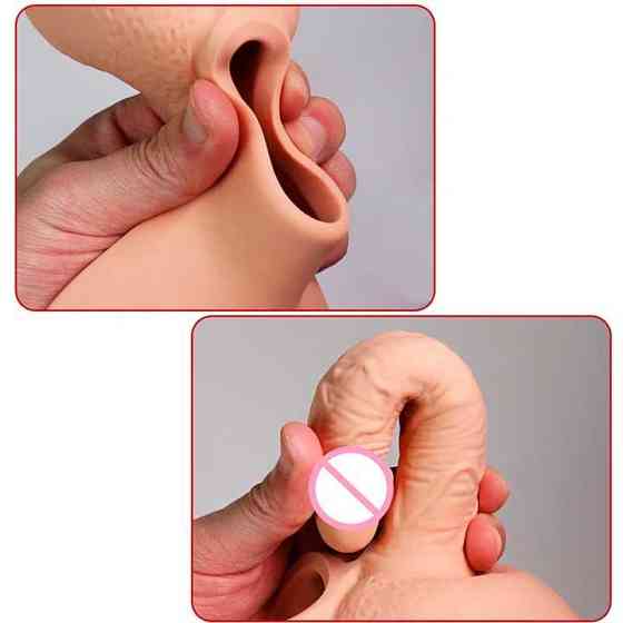 Анальний фалоімітатор на ремені для подвійного проникнення Lovetoy Vibrating Unisex 10 режимів вібрації Вінниця