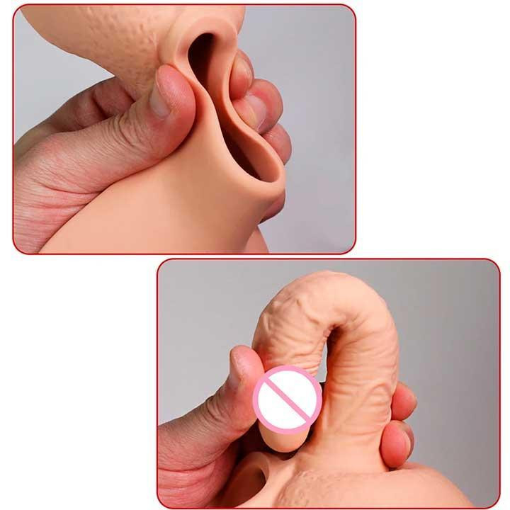 Анальний фалоімітатор на ремені для подвійного проникнення Lovetoy Vibrating Unisex 10 режимів вібрації Вінниця - фото 6