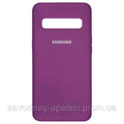Samsung G975 S10 Plus Чохол мікрофібра Silicone Cover (бузковий) Одеса