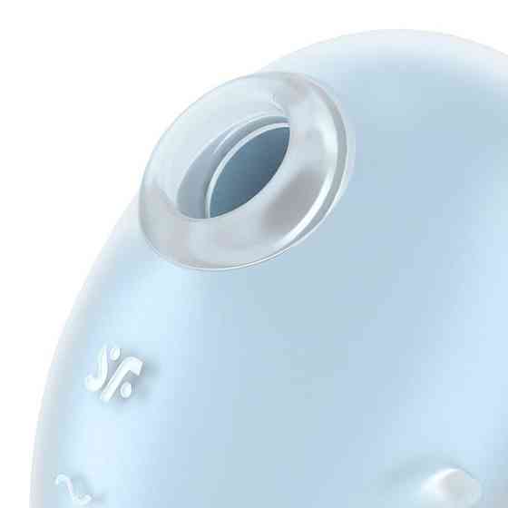 Вакуумный клиторальный стимулятор с вибрацией Satisfyer Cutie Ghost Blue Sex Aura Киев
