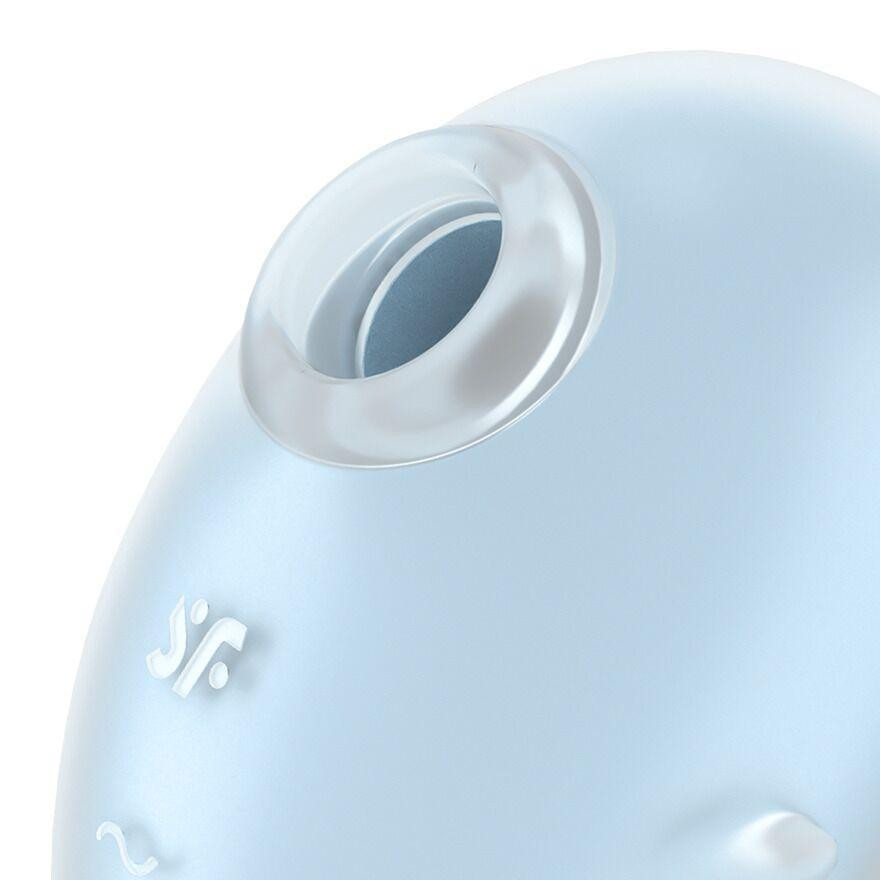 Вакуумный клиторальный стимулятор с вибрацией Satisfyer Cutie Ghost Blue Sex Aura Киев - изображение 4
