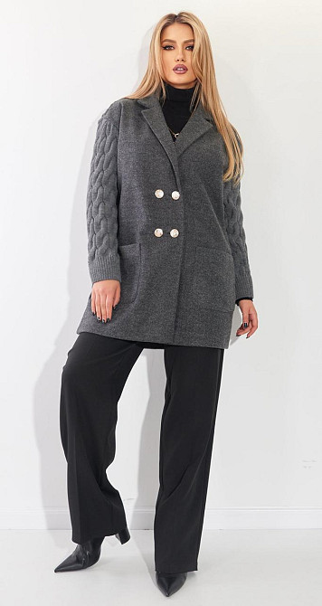 Комбіноване пальто (42) Київ - фото 5