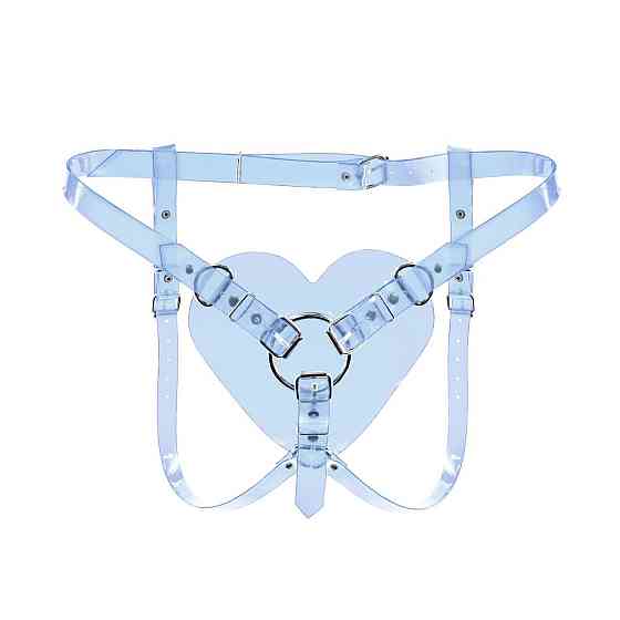 Трусики Серце для страпону Feral Feelings - Hearts Strap-on Belt Trasparent Sex Aura Київ