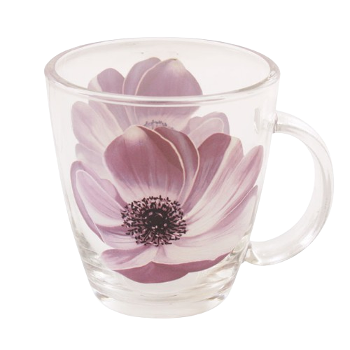 Чашка Фіалка 340мл скло OCT23  A2410T Interos Житомир - изображение 1