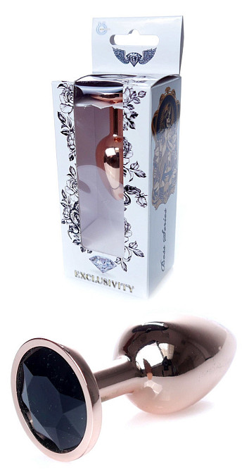 Анальная пробка Boss Series - Jewellery Red Gold PLUG Black S, BS6400111 Sex Aura Киев - изображение 1