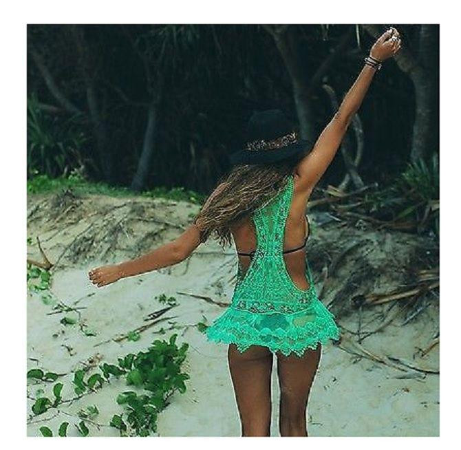 Жіноча майка пляжна зелений Київ - фото 1