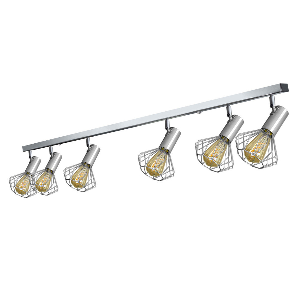 Светильник на планке с поворотними плафонами 6-Е27 Diadem NL 22151-6 CR Киев - изображение 1