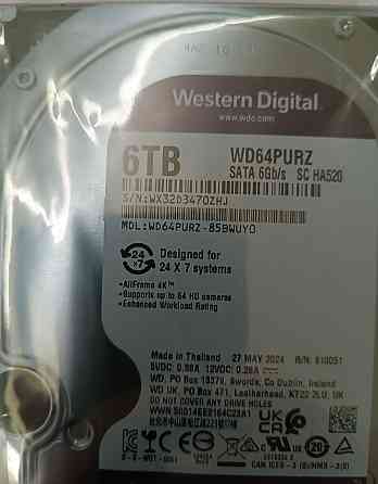 Жорсткий Диск: HDD WD Purple 6TB. Київ