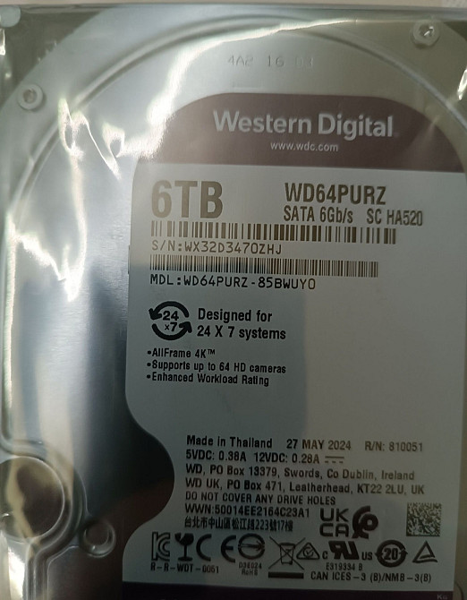 Жорсткий Диск: HDD WD Purple 6TB. Київ - фото 4