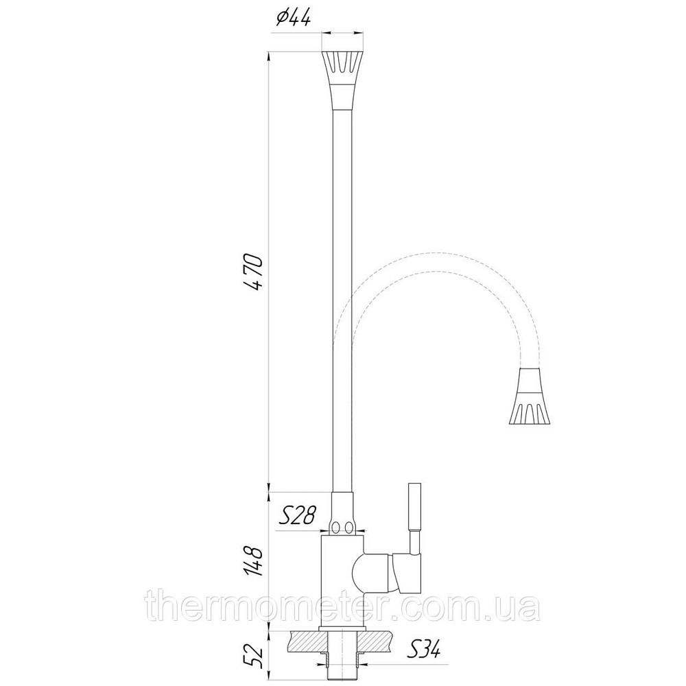 Смеситель для кухни Globus Lux Lazer GLLR-0203SA-GP-B01 Киев - изображение 8