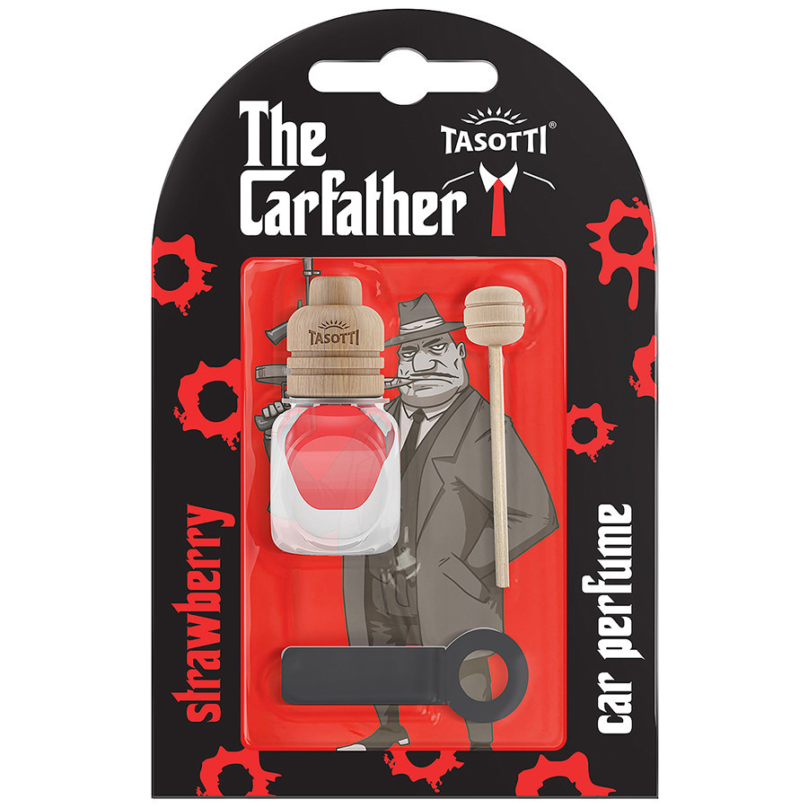Ароматизатор для авто на обдув "Carfather Wood" Strawberry (Полуниця) 7мл Tasotti Київ - фото 1