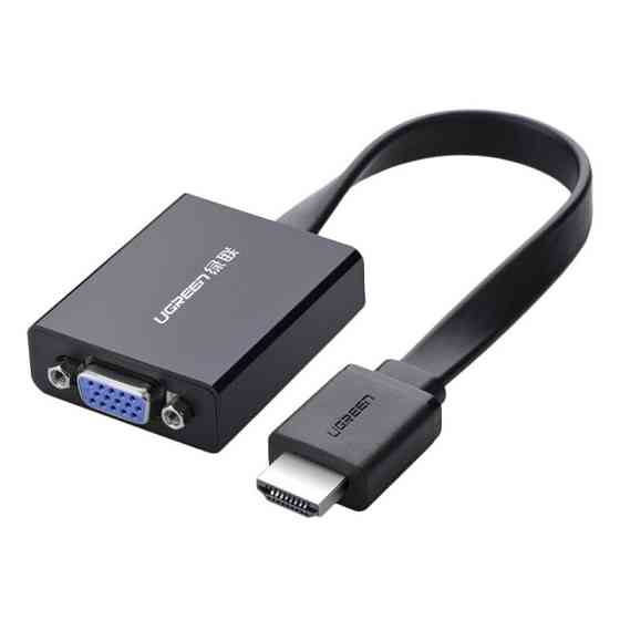 Адаптер Ugreen HDMI to VGA Converter MM103 40248 25см (Черный) Николаев