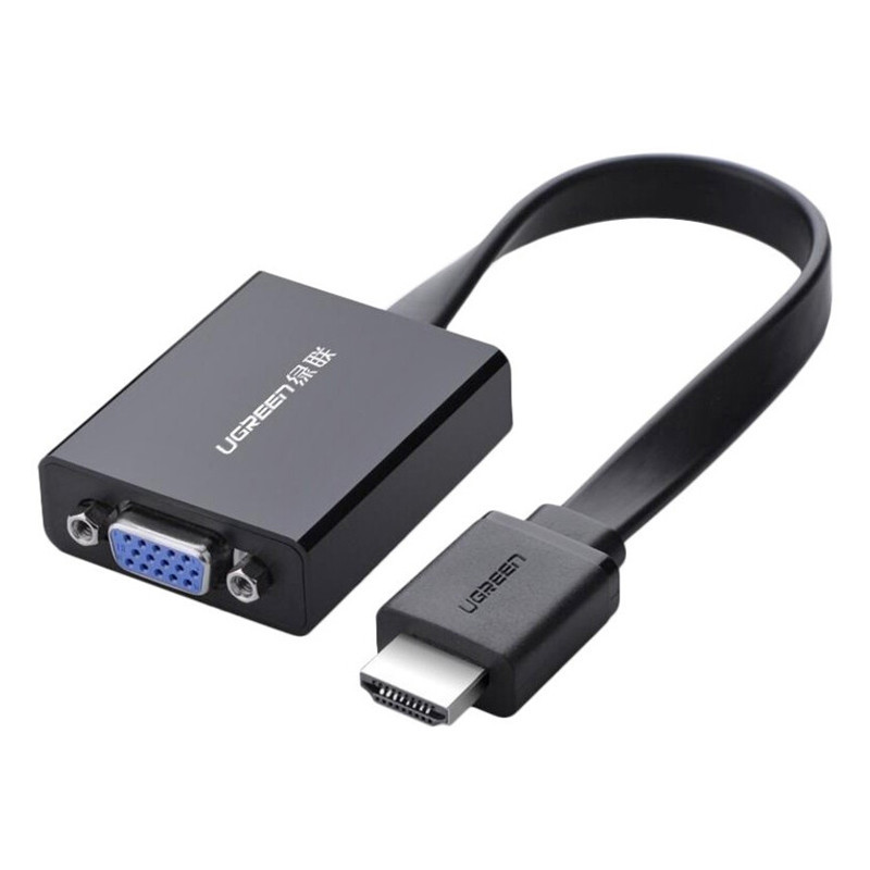 Адаптер Ugreen HDMI to VGA Converter MM103 40248 25см (Черный) Николаев - изображение 1