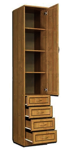 Пенал підлоговий для передпокою "Стоктон" сієна Миколаїв - фото 1