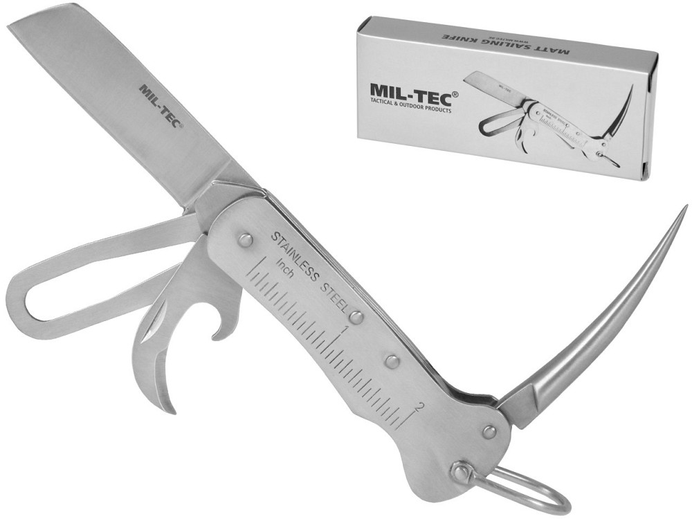 Многофункциональный матовый Мультитул со свайкой Mil-Tec (15326000) Нержавеющая сталь Нововолынск - изображение 1