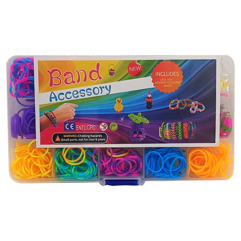 Набор для плетения браслетов AC713 резиночки, крючок, рогатка Винница - изображение 1