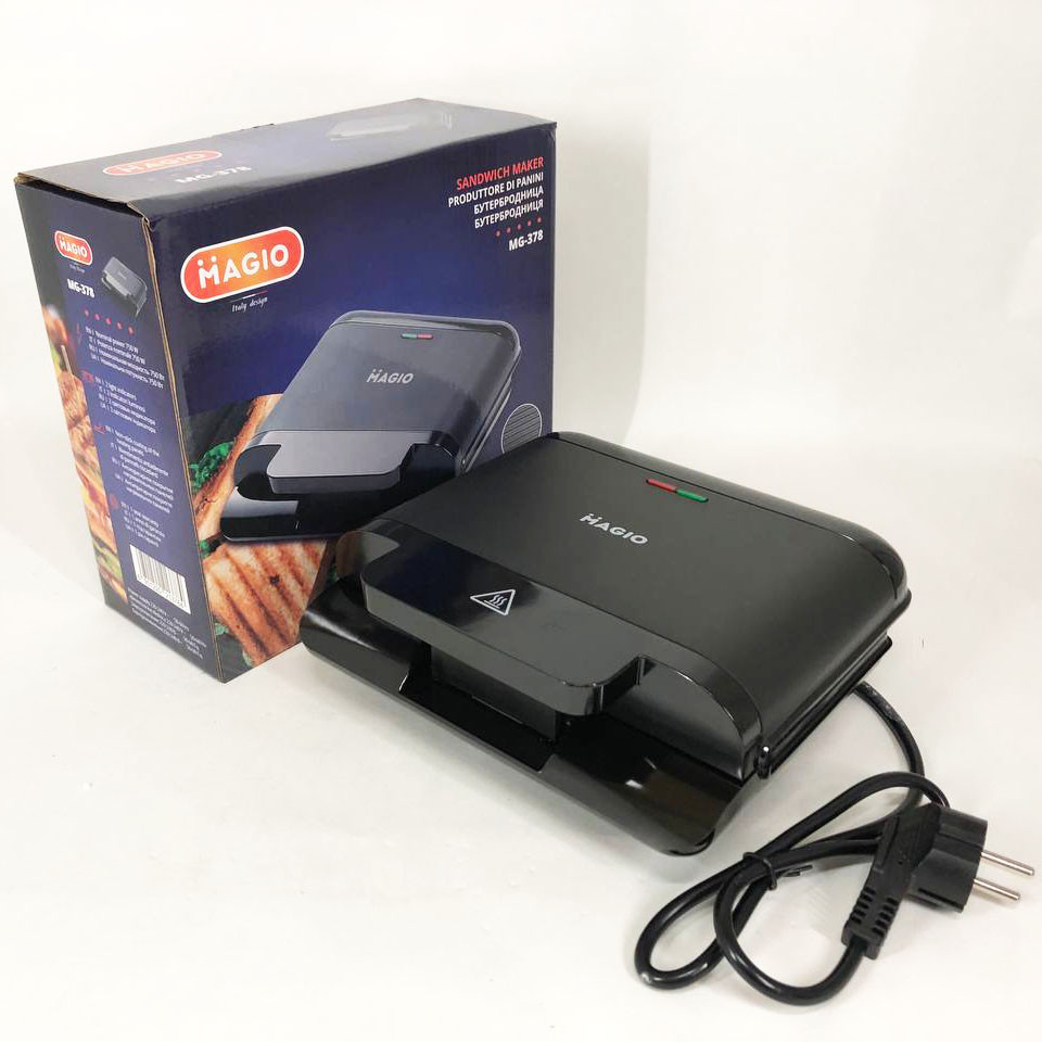 Мультифункциональный гриль MAGIO MG-378 750 Вт, Гриль для сендвичей, Домашний AQ-874 гриль бутербродница Киев - изображение 7