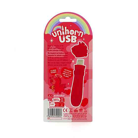 Вібратор-єдиноріжка Unihorn USB Bullet – Cupid's Beau, віброкуля, USB-зарядка, 10 режимів Sex Aura Київ