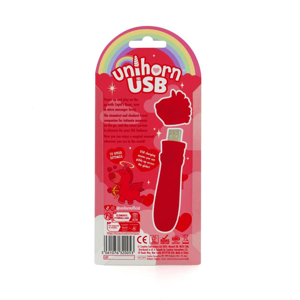 Вібратор-єдиноріжка Unihorn USB Bullet – Cupid's Beau, віброкуля, USB-зарядка, 10 режимів Sex Aura Київ - фото 5