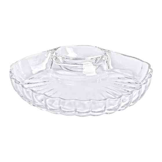 Сервірувальне блюдо для закусок зі соусником 21х19 см Київ