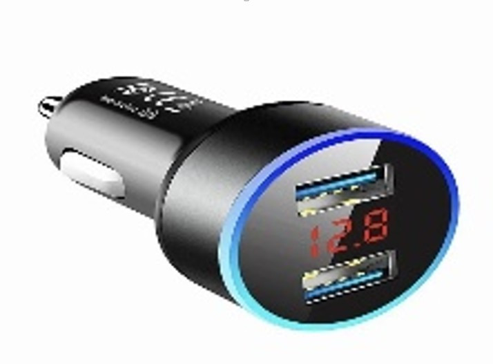 Зарядний пристрій 2USB SUIT 12-24V/5V/3,1A Лідер з вольтметром Винница - изображение 1