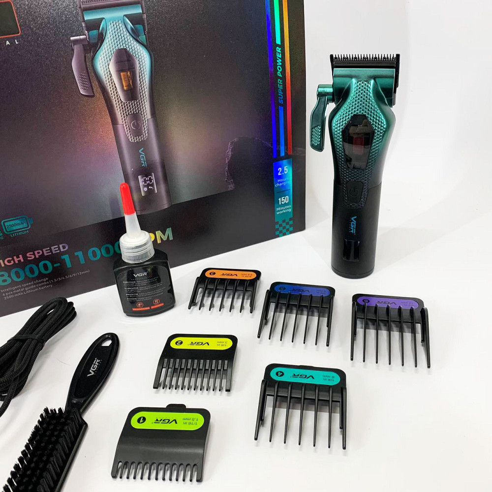 Машинка для стрижки волосся і потилиці, Машинка-тример для стрижки бездротова Машинка підстригання ZX-34 Івано-Франківськ - фото 2