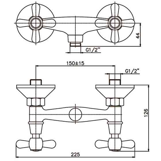 Змішувач для душа Haiba Dominox 003   ( HB0060 ) 32046 Харків