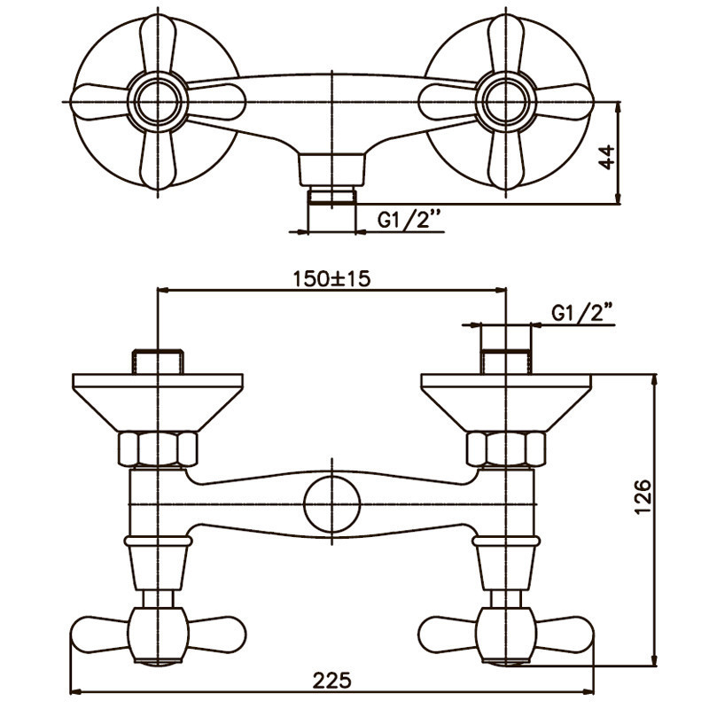 Змішувач для душа Haiba Dominox 003   ( HB0060 ) 32046 Харків - фото 2