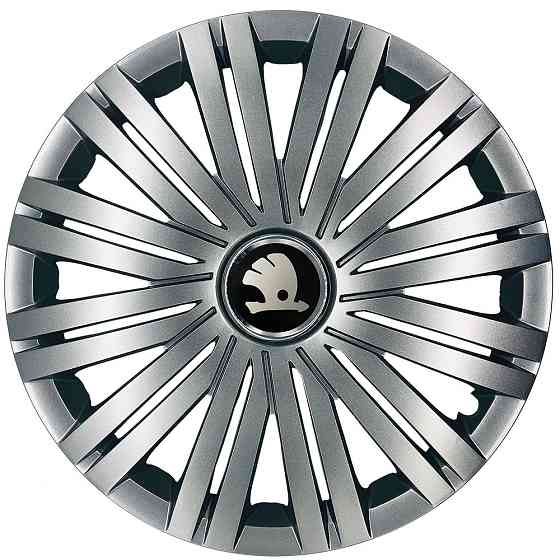 Автомобильные модельные колпаки R17 Skoda 502 4шт, SJS, серебряные Винница