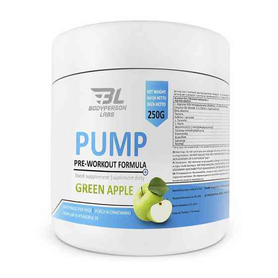 Pump Pre-Workout Formula (250 g, green apple) Луцьк