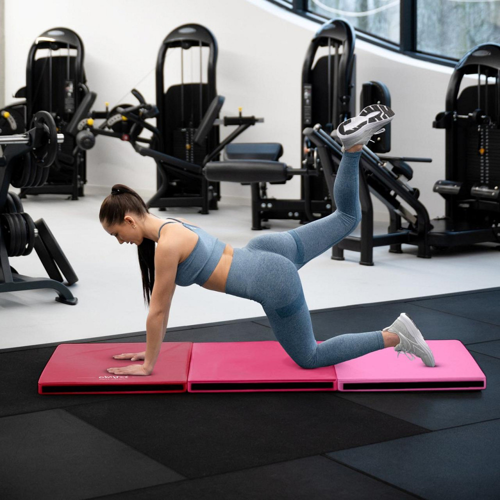 Мат гимнастический твердый Gymtek 5см светло-розовый Киев - изображение 2