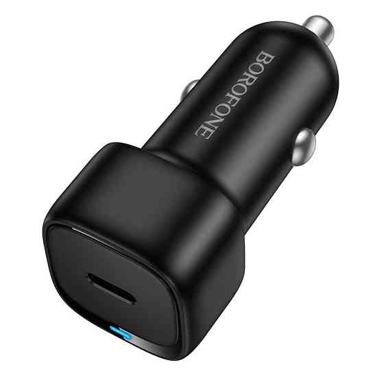 Автомобильное зарядное устройство BOROFONE BZ34A Cloud single port PD20W car charger Black Одесса
