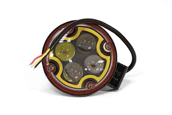 Світлодіодна фара AllLight 3WL-07R spot 9-30 V + жовтий страбоскоп Харків