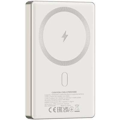 Батарея универсальная Canyon 10000mAh OnPower 510 slim Magsafe PD/20W Beige (CNS-CPB510BE) Винница - изображение 4