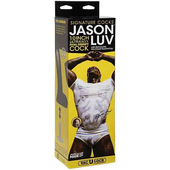 Фаллоимитатор Doc Johnson Jason Luv 10 Inch Cock, со слепка пениса, Vac-U-Lock, диаметр 5,1 см Sex Aura Киев