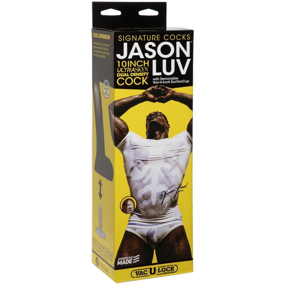 Фаллоимитатор Doc Johnson Jason Luv 10 Inch Cock, со слепка пениса, Vac-U-Lock, диаметр 5,1 см Sex Aura Киев - изображение 6