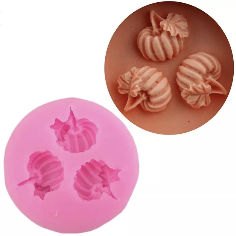 Молд силиконовый Тыквы 52 мм розовый Киев - изображение 8