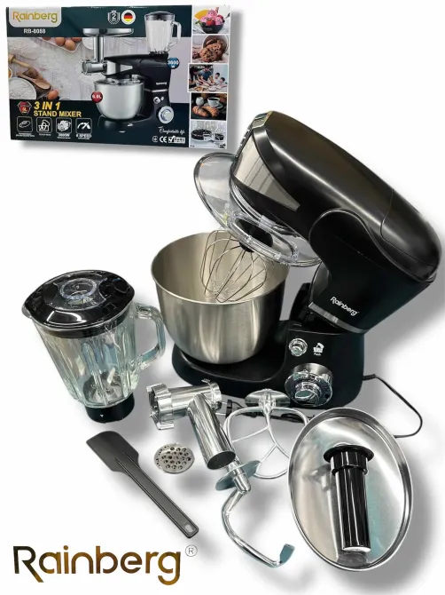 Кухонний комбайн 3 в 1 Rainberg RB-8088 B 2200 Вт Коломия - фото 1