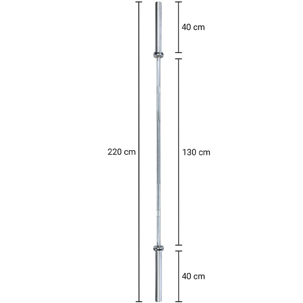 Гриф для штанги олимпийский TI-8072, 2,2 м, d- 50 мм, 15 кг Винница - изображение 5