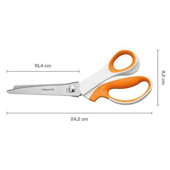 Кравецькі ножиці зубчасті «зигзаг» 24 см Fiskars (1070024) Нововолинськ