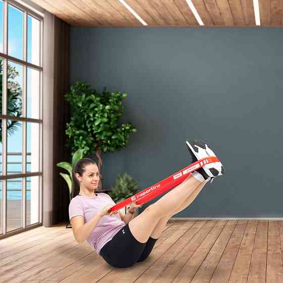 Лента-эспандер для упражнений inSPORTline Rand X Strong красная Киев