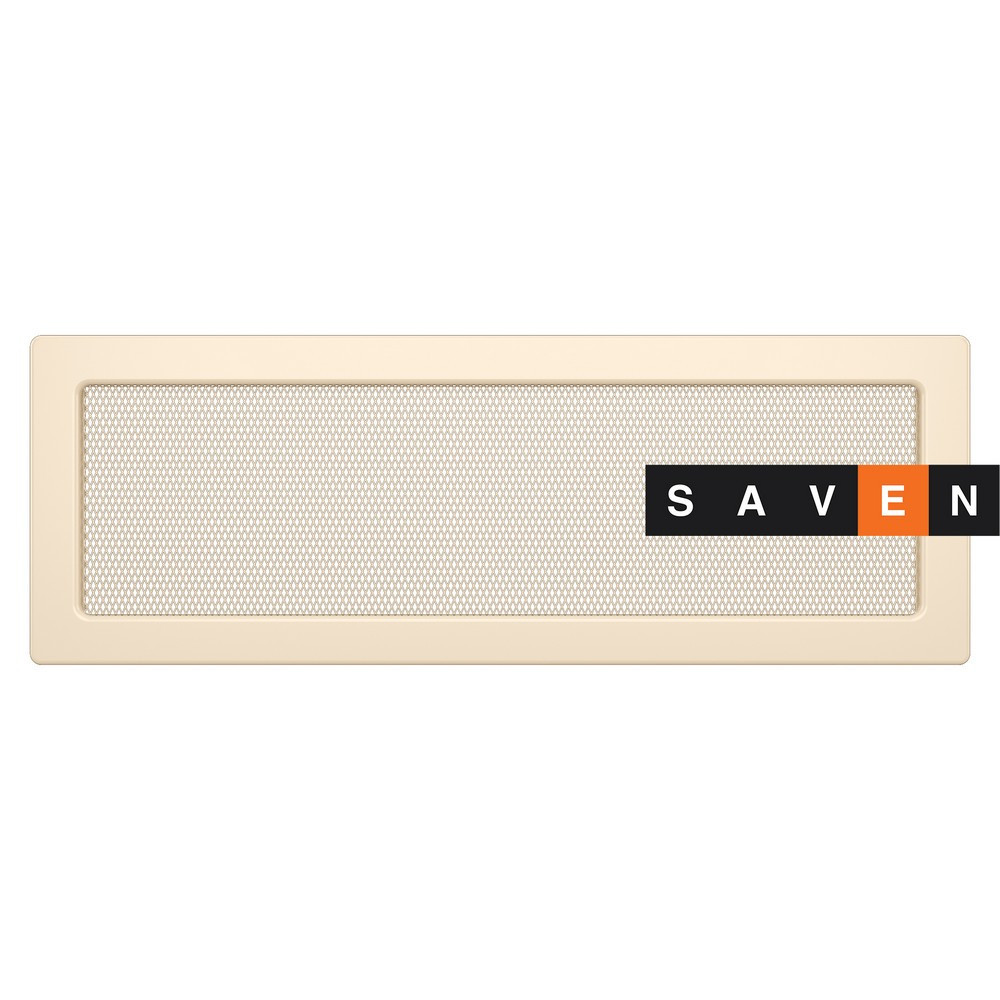 Вентиляційна решітка для каміна SAVEN 17х49 кремова Львів - фото 1