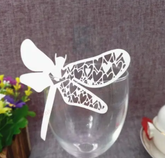 Рассадочные карточки Стрекоза 10 штук 10 на 7 см белый Киев