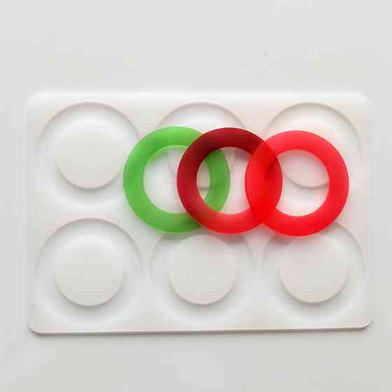 Формочка для шоколада Круги 194 на 134 мм серый Киев