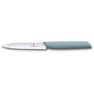 Кухонний ніж Victorinox Swiss Modern Paring Serrate 10см Blue (6.9006.10W21) Вінниця